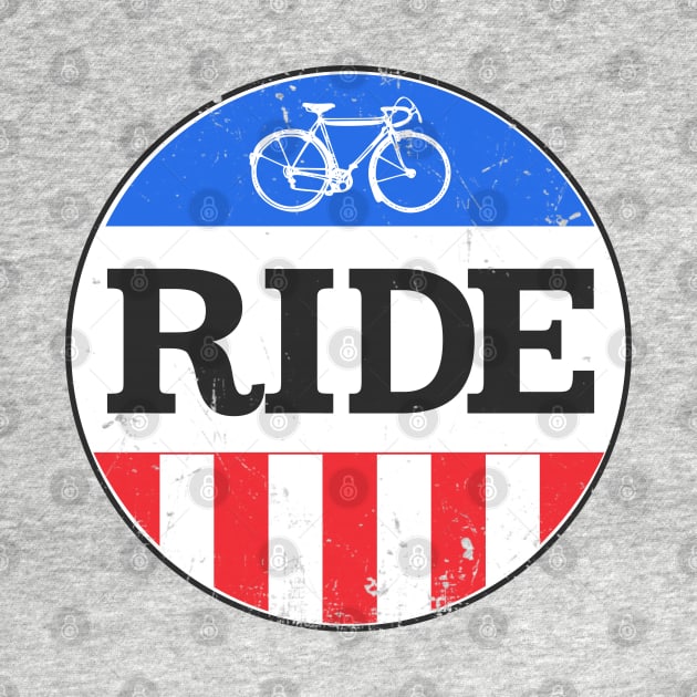 Vintage Ride Bicycle Logo by eVrydayART